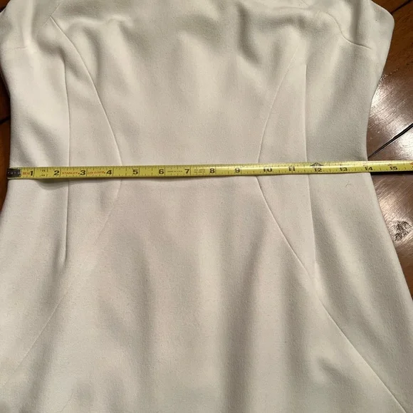 BCBG MAXAZRIA Off White dress midi dress Sz10 - Picture 10 of 14